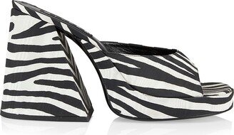Slice Zebra Platform Slide-On Sandals