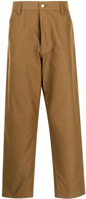 Straight-Leg Cotton Trousers-DJ