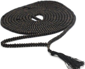 Matte Black Genuine Olive Wood Beads With A Tassel, 5000 Misbaha Tasbih Zikr Tasbeeh Tesbih 7.5mm Dhikr Prayer Tsbk