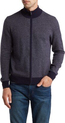 Birdseye Cashmere Zip Sweater