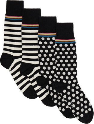 Two-Pack Black & White Socks