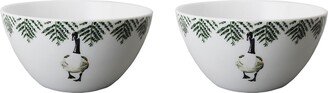 Catchii 2X Cereal Bowls Festive Season Goose