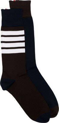 4-Bar stripe ankle socks