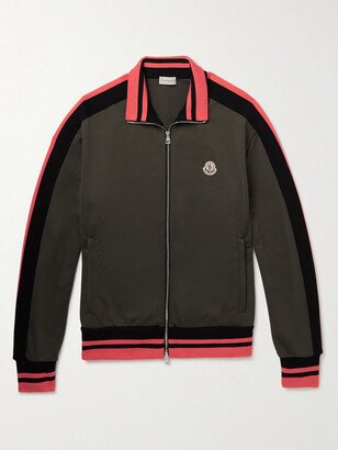 Logo-Appliquéd Jersey Zip-Up Track Jacket