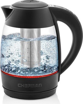 1.7 Liter Glass Precision Control Electric Kettle + Tea Infuser