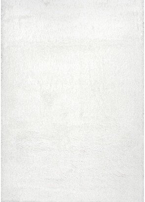 Gynel OZAS01A White 4' x 6' Area Rug