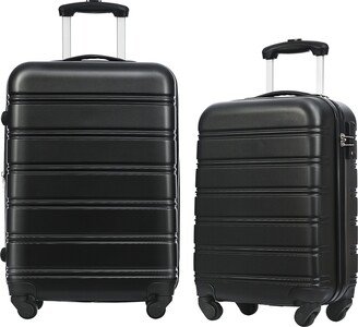 GREATPLANINC Luggage Sets of 2 Piece Carry on Suitcase Airline Approved,Hard Case Expandable Spinner Wheels-AF