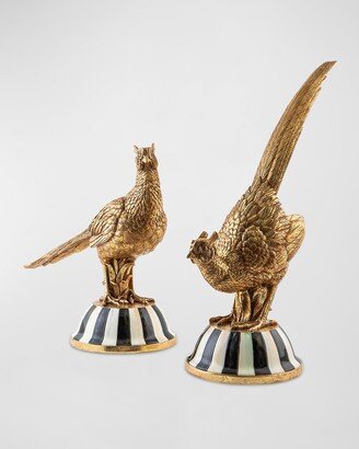 Golden Pheasant Figures, Set of 2