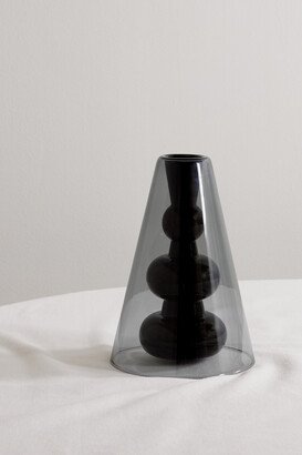 Bump Glass Vase - Black