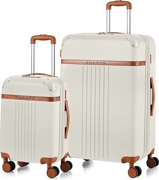 Vintage Collection 2-Piece Hardshell Spinner Suitcase-AA