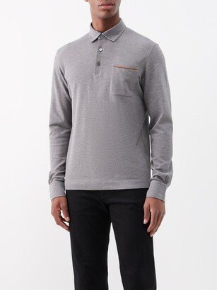 Patch-pocket Cotton Polo Shirt