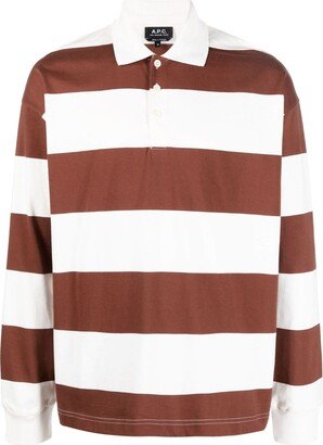 Striped Cotton Polo Shirt