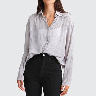 Yoko Shirred Chiffon Blouse