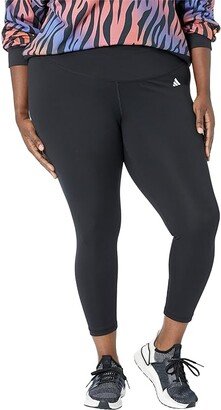 Plus Size Training Essentials High-Waisted 7/8 Tights (Black) Women's Clothing