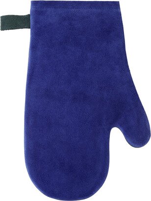 Blue & Green Suede Oven Mitt