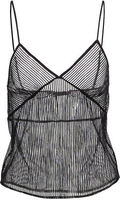 Striped Lace Cami