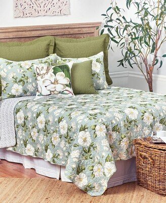 Magnolia Garden King Quilt Set, 3 Pieces