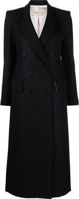 Peak-Lapels Double-Breasted Coat-AA