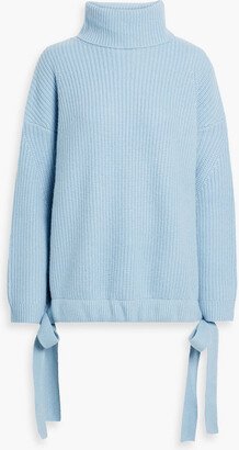 Ribbed cashmere turtleneck sweater-AA