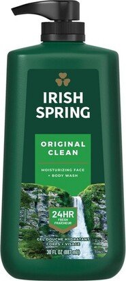 Irish Spring Original Clean Body Wash for Men - 30 fl oz Pump