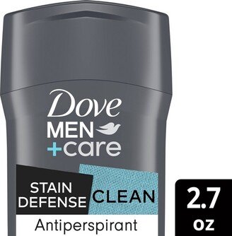 Dove Men+Care 72-Hour Stain Defense Antiperspirant & Deodorant Stick - Clean - 2.7oz