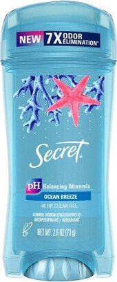 Secret Fresh Antiperspirant & Deodorant Clear Gel Chill Ocean - 2.6oz