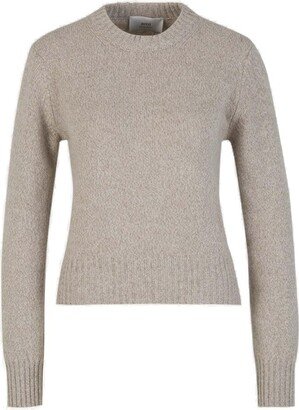 Paris Long-Sleeved Crewneck Knitted Jumper-AA