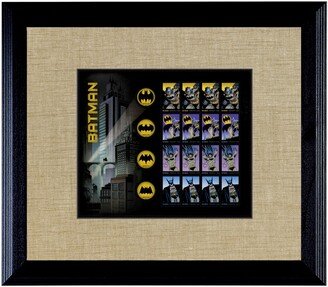 American Coin Treasures Batman U.s. Stamp Sheet in Wood Frame, 16 X 14