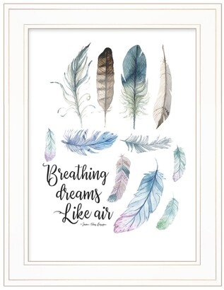 Breathing Dreams Like Air by Seven Trees Design, Ready to hang Framed Print, White Frame, 15 x 19