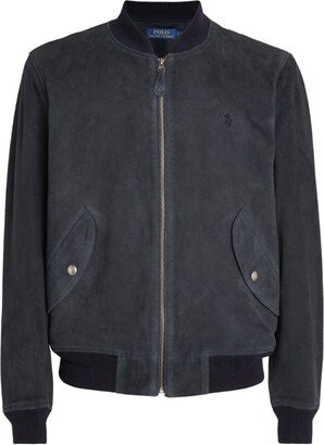 Suede Bomber Jacket-AG