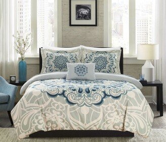 Mindy 8 Piece Queen Bed In a Bag Duvet Set