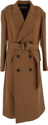 Double-Breasted Belted Coat-AQ