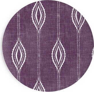 Salad Plates: Diamant - Eggplant Salad Plate, Purple