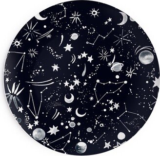 Salad Plates: Constellations - Black Salad Plate, Black