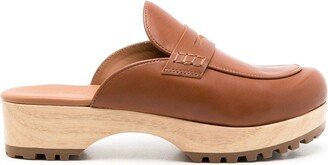 Sarah leather clogs-AA