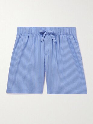 Striped Organic Cotton-Poplin Pyjama Shorts