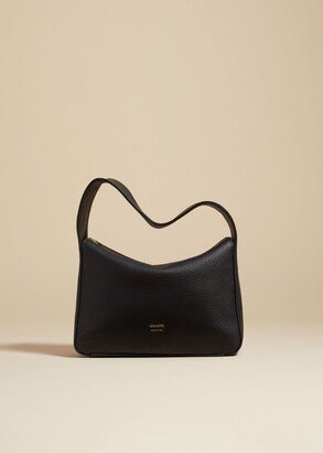 The Small Elena Bag in Black Pebbled Leather