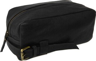 Vida Vida Wandering Soul Black Leather Wash Bag Buckle