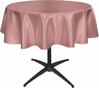 Bridal Satin Table Overlay, For Small Coffee | Dusty Rose, Round Choose