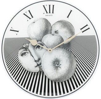Graphic-Print Monochrome Clock