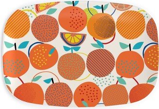 Serving Platters: Fresh Orange - Orange Serving Platter, Orange