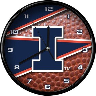 Memory Company Illinois Fighting Illini 12'' Football Clock