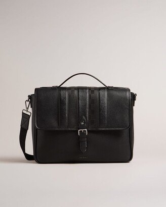 House Check Pu Satchel in Black