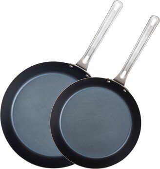 2-Pc. 10 & 12 Blue Carbon Steel Fry Pan Set