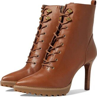 Kyle Lace-Up Bootie (Luggage) Women's Shoes