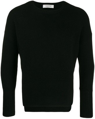 Logo-Jacquard Cashmere-Blend Jumper