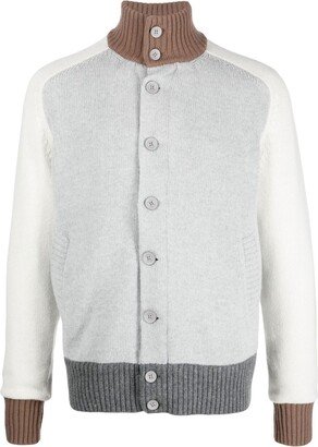 Button-Up Funnel Neck Sweater