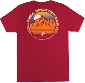 Men's Classic-Fit Mountainscape Logo Graphic T-Shirt