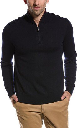 Merino Wool 1/2-Zip Mock Sweater-AA