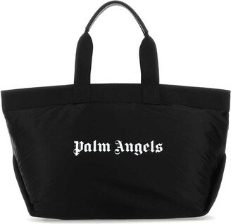 Logo-Printed Padded Tote Bag